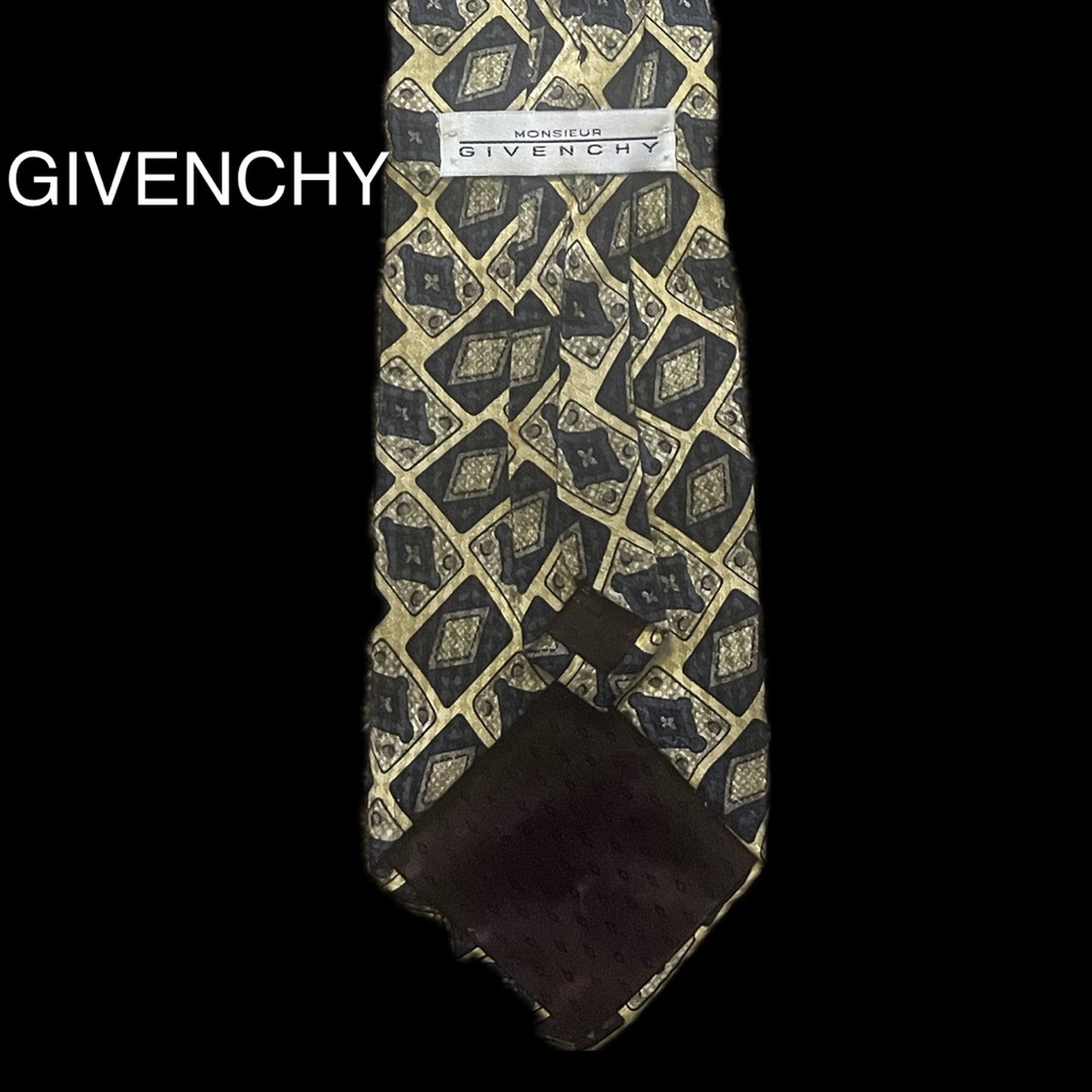 Givenchy Geometric Gold and Black Tie